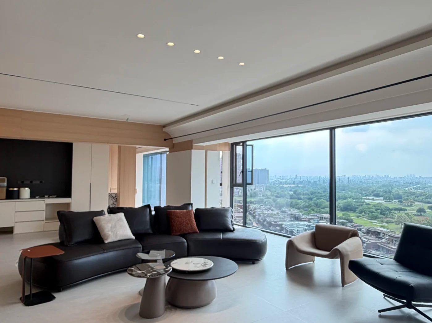 Finished living room furniture in a client residence